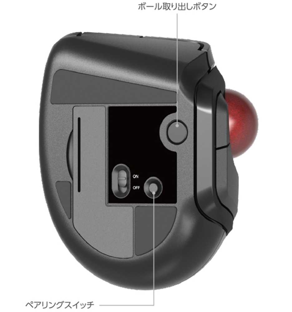 ELECOM エレコム M-MT1BRSBK “bitra(ビトラ)” Bluetooth接続 5ボタン