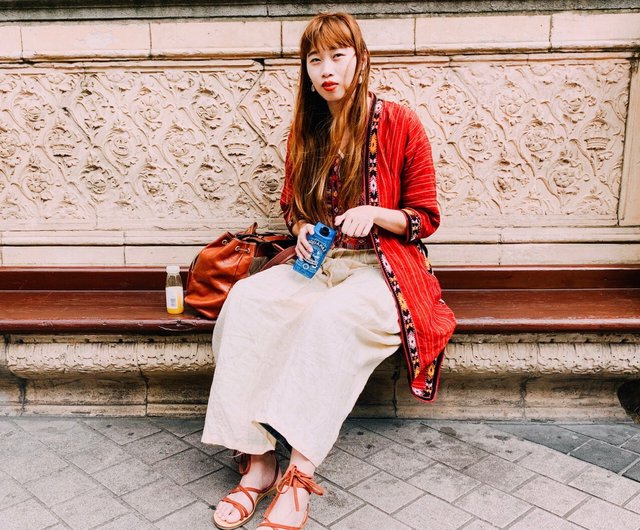 台湾 Vintage Turkmen coat 神秘の国トルクメニスタン 伝統刺繍コート