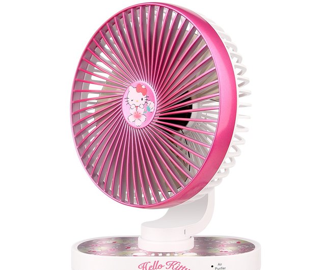 香港 2 in 1 マイナスイオン空気清浄機スタンドファン - ハローキティ
