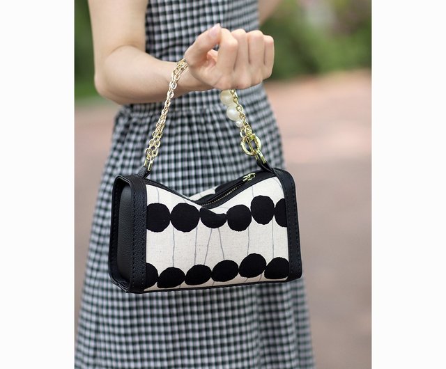 手作りハンドメイド 本革パッチワーク ミニピローバッグ 手縫い斜