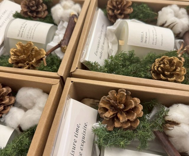 台湾 森からの贈り物 -SHELA- アロマキャンドルクリスマスギフト