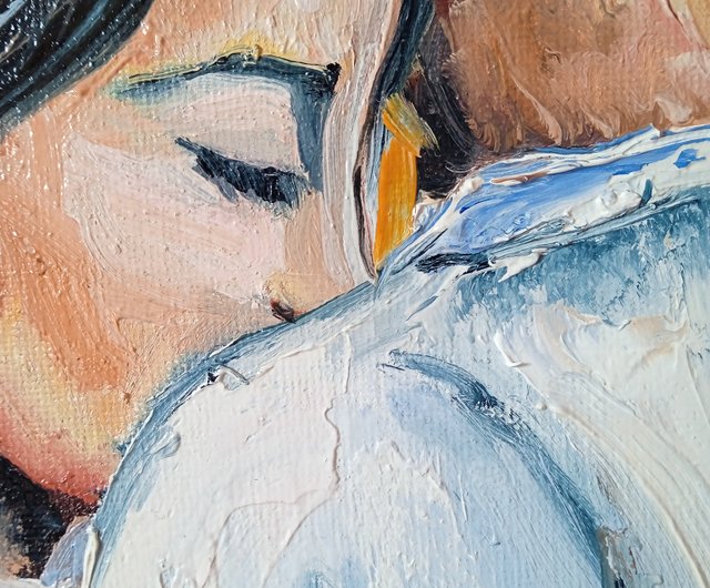 送料無料】ウクライナ 愛するカップルの絵画愛のカップルアート