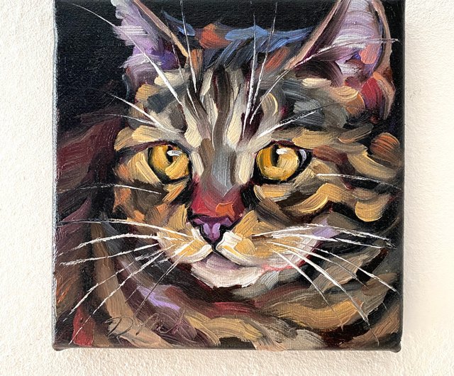 油絵 菅家令子 絵 絵画インテリア額付(黒) F3-030919子犬子猫と女の子