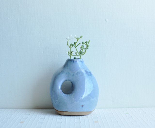 台湾 heyusoapstudio・手びねり陶器の花器・陶土製・自然釉薬・手作り