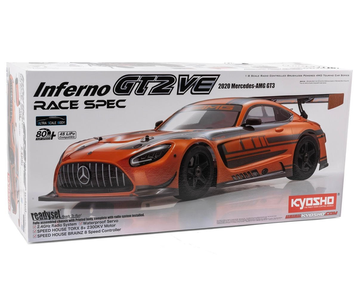 Kyosho 1/8 RC MERCEDES BENZ GT2 BRUSHLESS w/ Radio -RTR- #34117