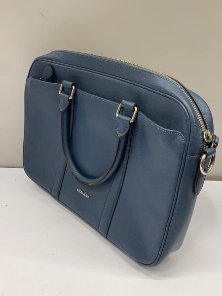 COACH(コーチ) / ブリーフケース/レザー/BLU/無地/F59057 | 中古品の