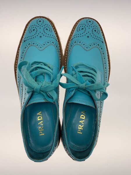 PRADA(プラダ) / プラットフォームシューズ/シューズ/39/ブルー/レザー