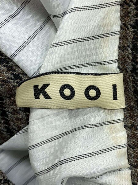 KOOI(コーイ) / 22AW/ダッフルコート/1/ポリエステル/BRW/千鳥格子