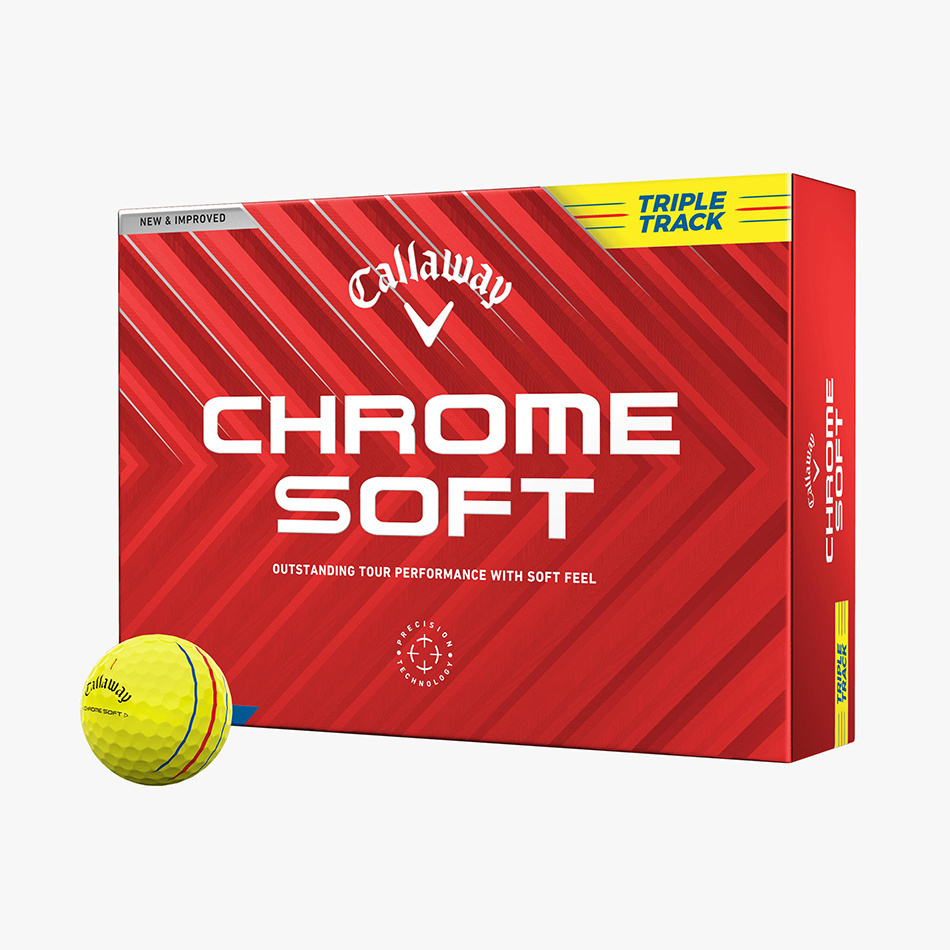 CHROME SOFT トリプル・トラック イエロー ボール（2024年モデル）