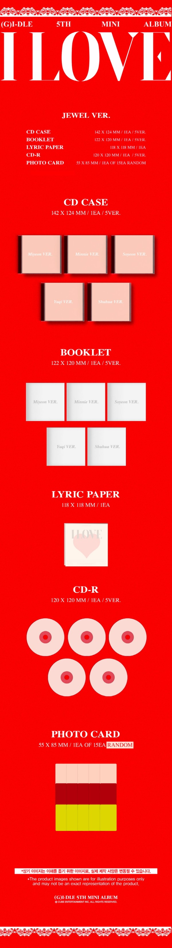 G)I-DLE｜ 約7ヶ月振り！韓国5枚目のミニアルバム『I love』 - TOWER