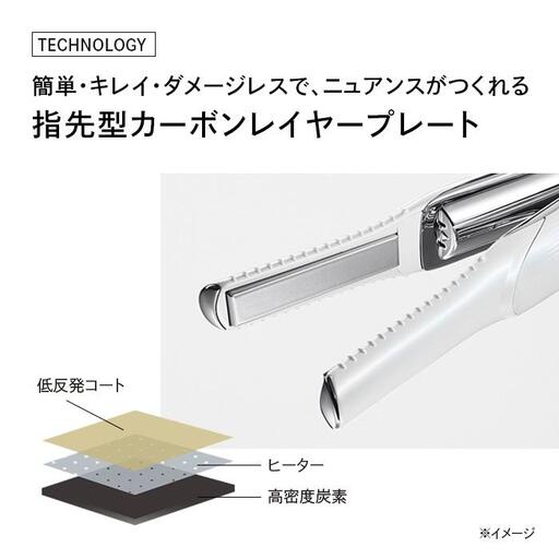 ホワイト】ReFa BEAUTECH FINGER IRON ST アイロン 家電 美容 リファ