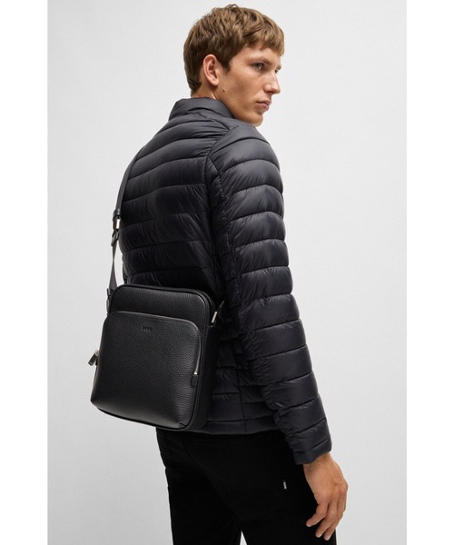 レポーターバッグ イタリアンレザー エンボスロゴ（ショルダーバッグ