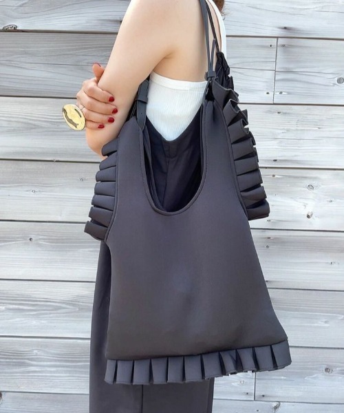 セール】【ZOZO限定カラー】フリルデザイン2wayバッグ(comochi select