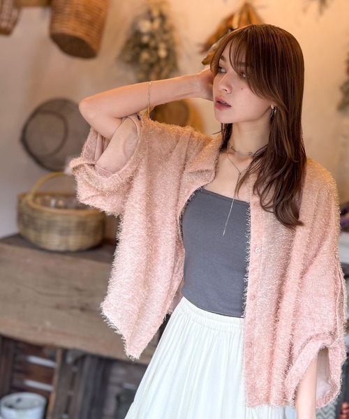 2*！様 eaphi Feeling Frills Blouse ベージュ FR FEELING FRILLS BLOUSE