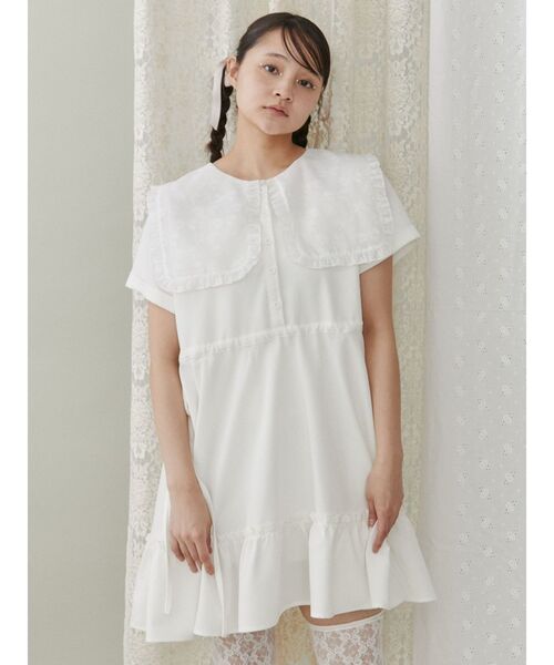 merry jenny（メリージェニー）の「スクエアカラーミニワンピース