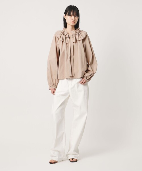 AEWEN MATOPH＞ギャザーリボンブラウス ‐ ウォッシャブル ‐（シャツ