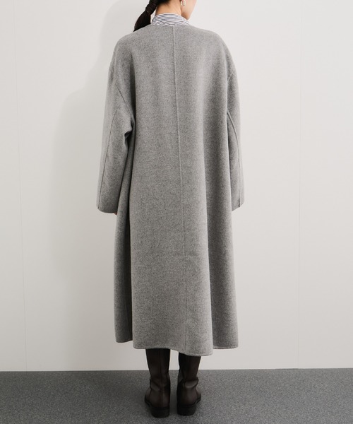 セール】ダブルフェイスリバーシブルロングコート（その他アウター