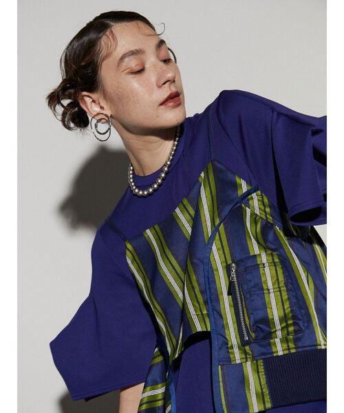 UN3D.（アンスリード）の「マルチストライプキャミソール