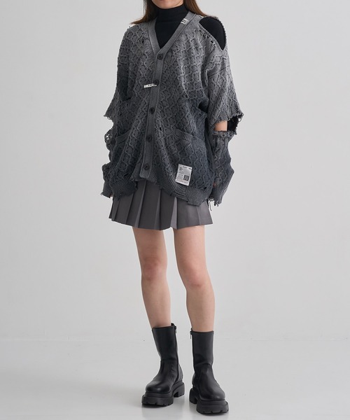 MIHARA YASUHIRO/ミハラヤスヒロ】SUNFADED KNIT CARDIGAN/ニット