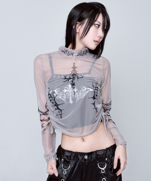 REFLEM/レフレム』タトゥーシアースキントップス（Tシャツ/カットソー