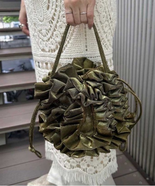 セール】MEDI GLITTER SHELL MOTIF BAG（ハンドバッグ）｜Ameri