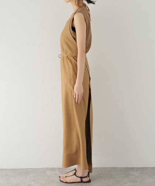 BASERANGE/ベースレンジ】CORE APRON DRESS：ワンピース（ワンピース