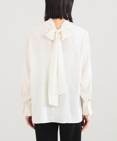 セレモニー・フォーマル】ロングボウタイ ブラウス（シャツ/ブラウス
