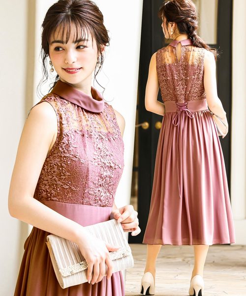 バックレースアップ 結婚式ワンピースドレス（ドレス）｜Fashion