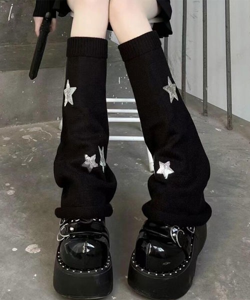 セール】【urge select】Y2K スター スパンコール ボリューム レッグ