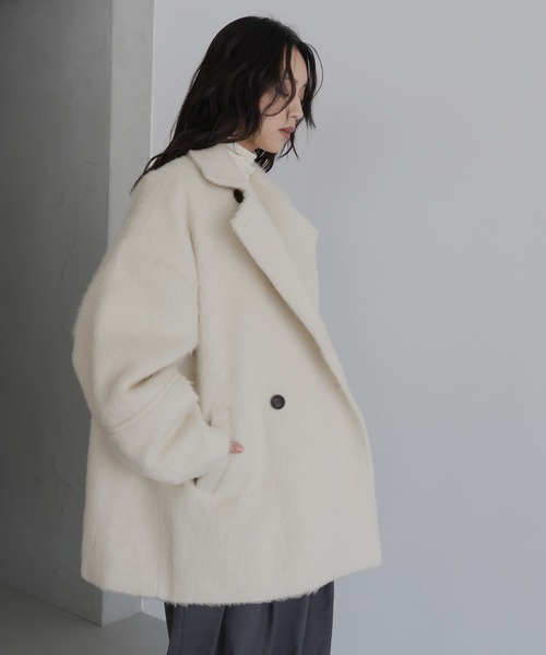hellam（へラム）の「シャギーミドルコート（ピーコート）」 - WEAR