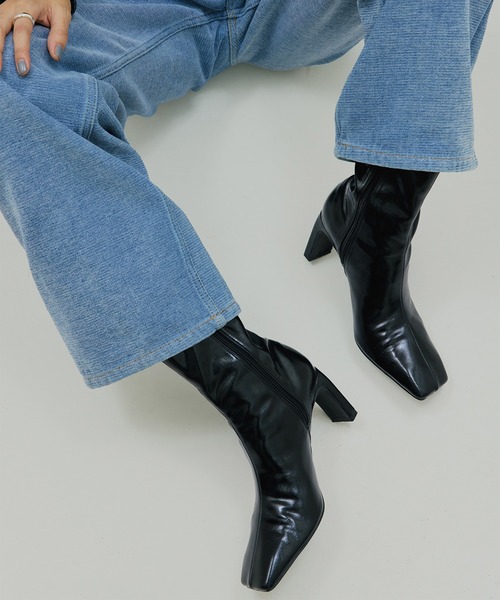 UND SQUARE TOE SHORT BOOTS（ブーツ）｜Ameri（アメリ）の