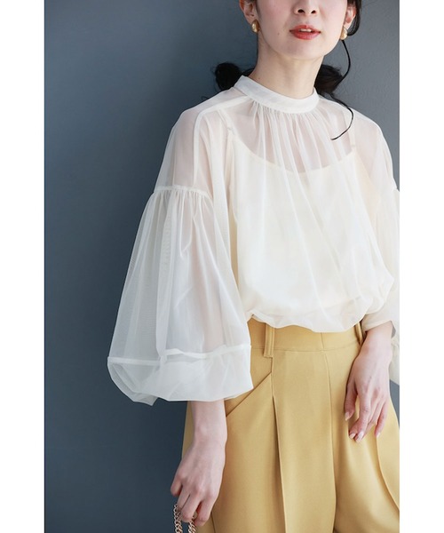 インナー付き）今どきシアーブラウス（シャツ/ブラウス）｜CAWAII