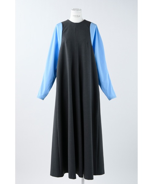 ENFOLD（エンフォルド）の「ダブルクロス タンクレイヤードドレス