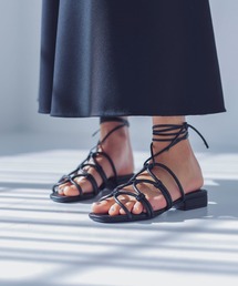 レースアップ 編み上げ」に該当するレディースのサンダルファッション