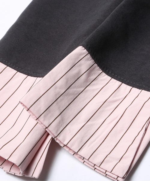 LA POMME petit（ラポミ・プチ）の「パッチワークプレッピープリーツ