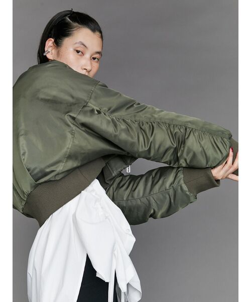 UN3D.（アンスリード）の「HEM GATHER SH / ヘムギャザーシャツ