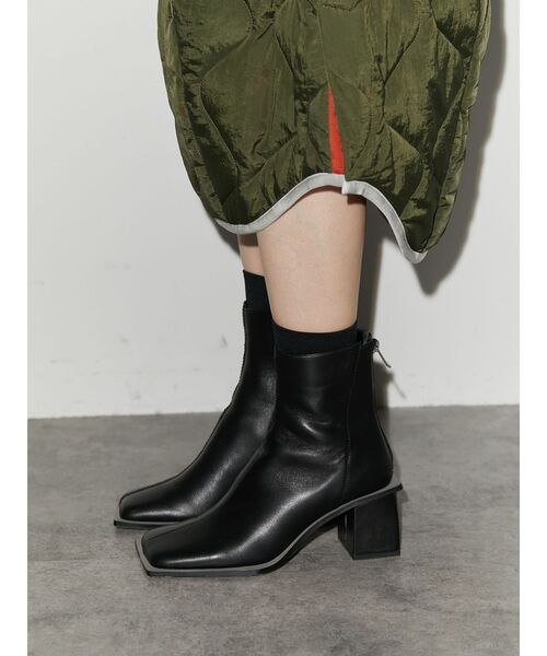 UN3D.（アンスリード）の「ワイドスクエアショートブーツ（ブーツ