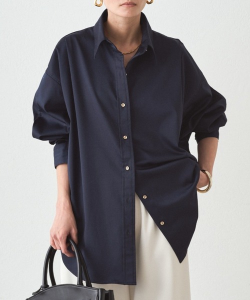 サテンBIGシャツ（シャツ/ブラウス）｜LOUNGEDRESS（ラウンジドレス