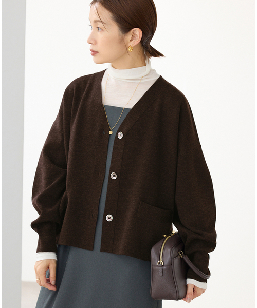 追加》スーパーファインスムース ショートカーディガン（カーディガン
