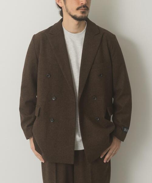 セール】ウール混ダブルブレストジャケット（その他アウター）｜ITEMS