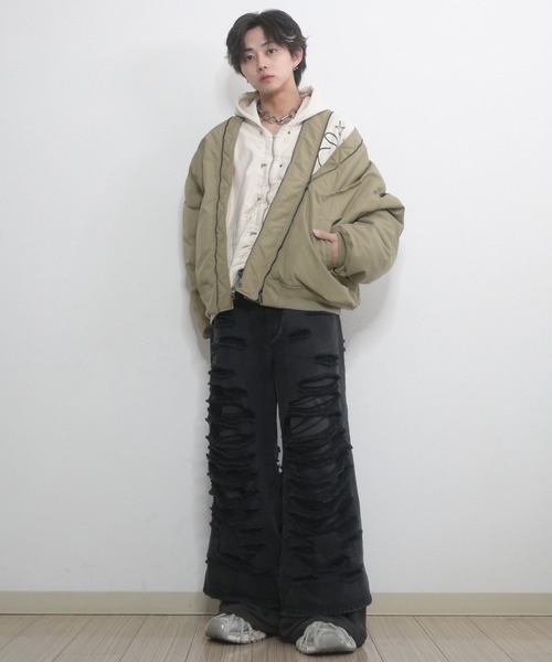 GRANCY（グランシー）の「【GRANCY】Sweat Docking Design Damage