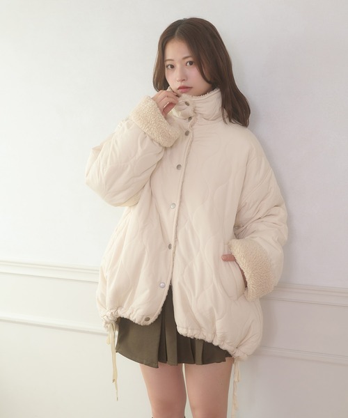 セール】2way reversible quilting boa jacket / 2WAYリバーシブル