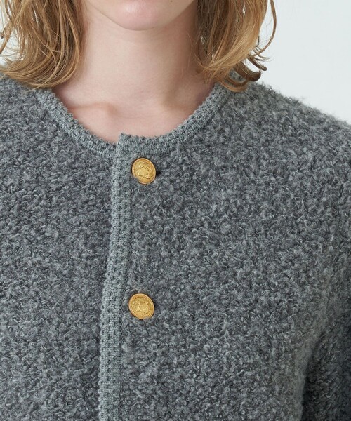 MACPHEE（マカフィー）の「ムートン クルーネックカーディガン