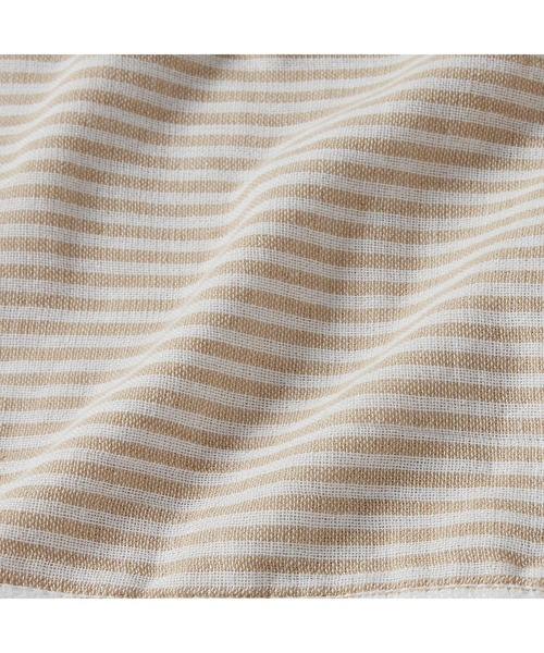 オックスフォード ストライプ ハーフ タオルケット（寝具）｜POLO