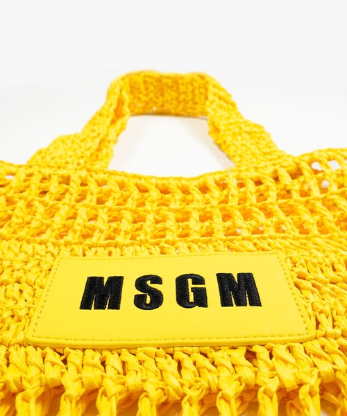 セール】ラフィアネット ロゴトートバッグ（トートバッグ）｜MSGM KIDS