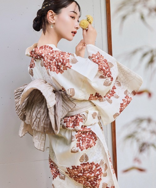 hinari（ヒナリ）の「hinari × utatane浴衣セット 紫陽花（浴衣）」 - WEAR