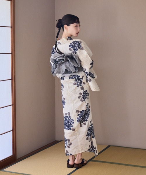 hinari（ヒナリ）の「hinari × utatane浴衣セット 紫陽花（浴衣）」 - WEAR