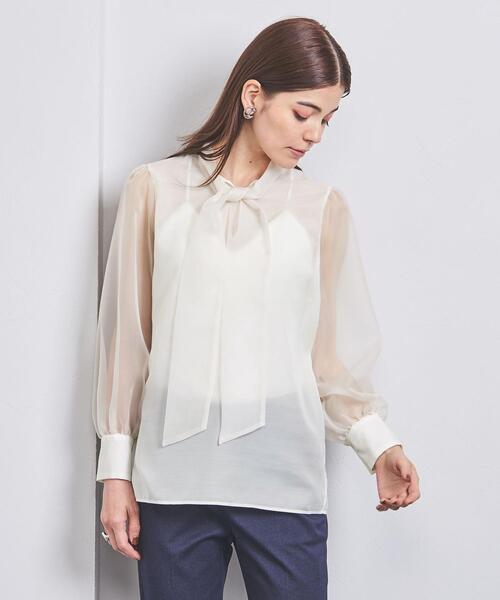 UNITED ARROWS（ユナイテッドアローズ）の「シアー ボウタイ ブラウス