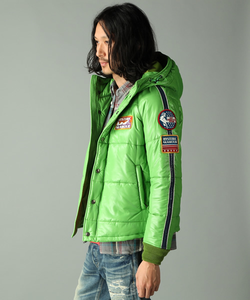 HYSTERIC GLAMOUR プリマロフトナイロンタフタ ワッペン付き