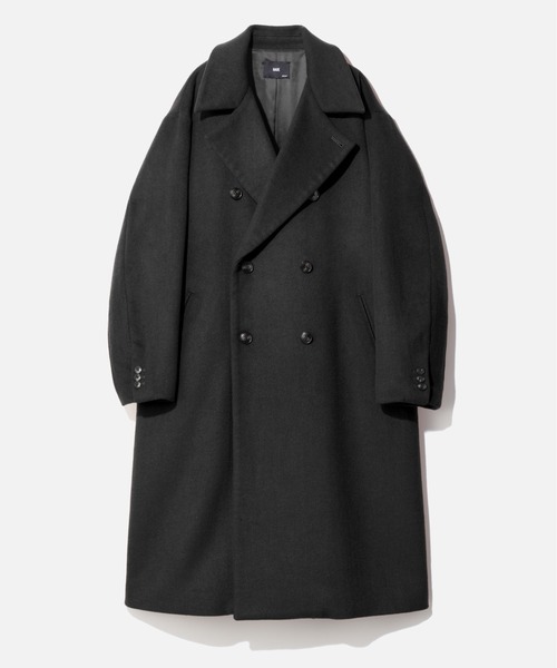 HARE（ハレ）の「ウールダブルブレストコート(HARE)（ステンカラー